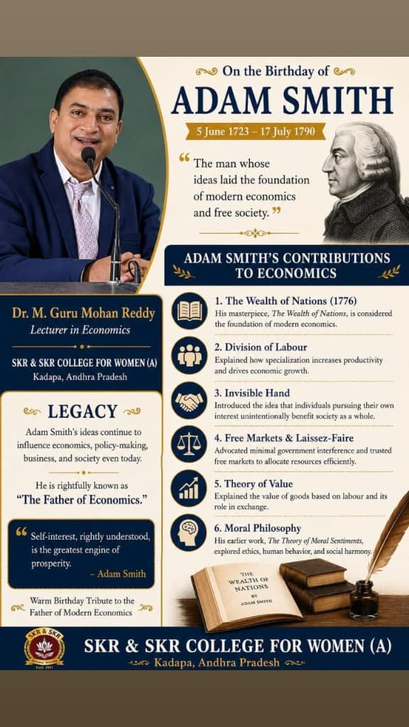 Adam Smith Birthday Tribute
