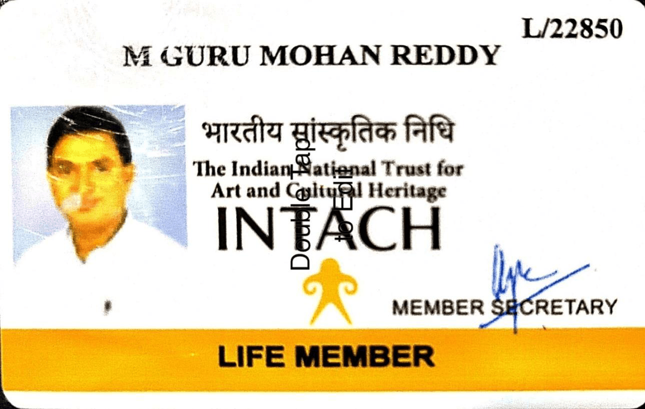 Life Membership — INTACH Kadapa Chapter